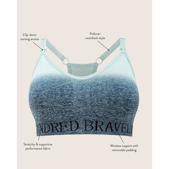 Kindred Bravely Women's Sublime Sports Pumping + Nursing Hands-Free Bra - L BUST - Picture 4 of 4